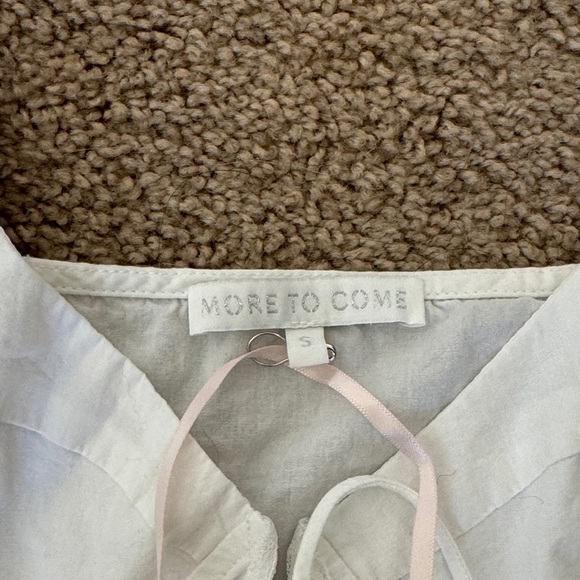 White Lace-Trim Tank Top with Tie Front - Picture 3 of 3